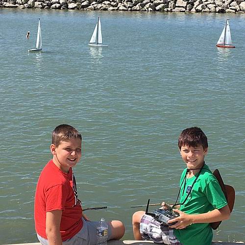 Learning to sail on Lake Erie!